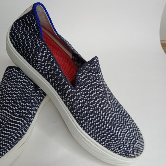 Rothy's The Sneaker Womens Size 6 US Navy Maritime Casual Fabric Slip On Shoes - Picture 7 of 10